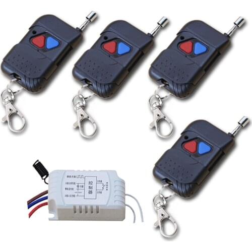 Simple Life 1CH Radio Controller RF Wireless Relay Remote Control Switch 315 MHZ 433 MHZ 4 Transmitter+1 Receiver Good Quality