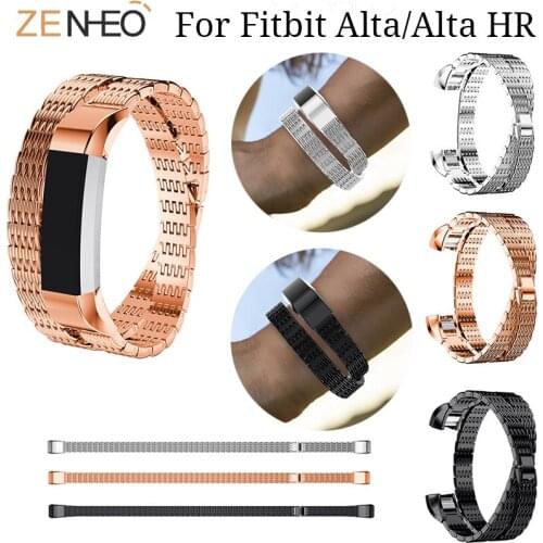 Luxury Wristband For Fitbit Alta /HR Watch band Double circle bracelet Accessories for Fitbit Alta HR/Alta watches Straps