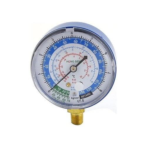 2.7" Dia Blue Testing 1/8" PT -30 to 350 psi Car Low Pressure Gauge