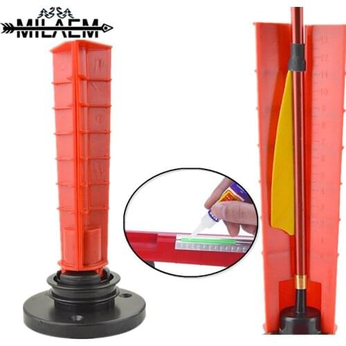 Arrow DIY Feather Stick Tool Adjustable ABS Plastic Fletching Jig Stick Bonding Adhere Vanes Archery Arrows Accessories