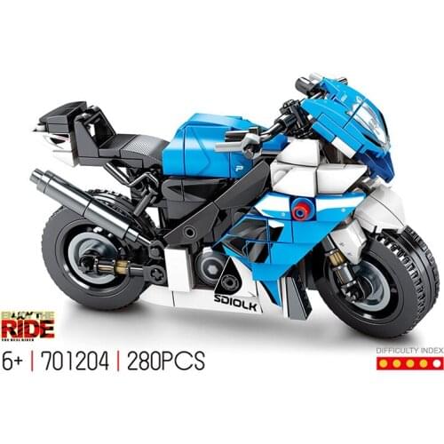 Technical motorcycle building block 2012 SUZUKI GSX-R750 motor model vehicle steam assembly bricks toys collection for BOYS gift