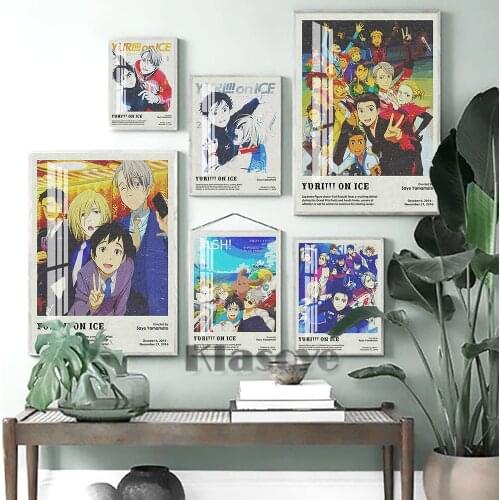 Yuri On Ice Hot Japanese Anime Art Prints Poster Manga Character Wall Stickers Canvas Painting Fans Collection Gift Home Decor