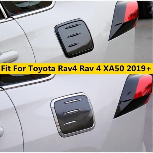 Yimaautotrims Oil / Gas / Tank Protection Cover Trim Fit For TOYOTA RAV4 RAV 4 XA50 2019 2020 2021 Plastic Exterior Refit Kit