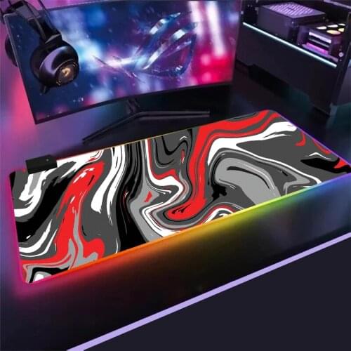 Strata Liquid RGB Mouse pad Gamer with Backlight E-sport games Gaming Table Accessorie Led Art mousepad keyboard mouse pad gift