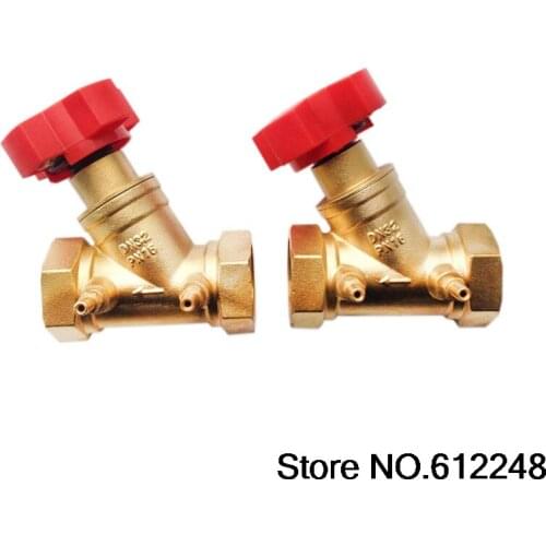 1/2" 3/4" 1" 2" Brass Coupling Digital Locked Balancing Valve DN15/DN20/DN25/DN32/DN40/DN50 Flow Control Balance Valve