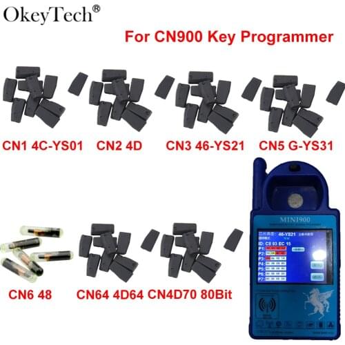 10pcs /lot Original CN1/CN2/CN3/CN5/CN6/CN64/CN4D70 Car Key Chip Copy 4C/4D/ID46/G/ID48/4D64/4D70 For ND900/CN900 Mini Key Tools