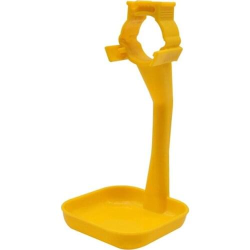 50 Pcs Poultry Feeding Chicken Nipple Fitting Yellow Plastic Cups Pick Poultry Drinking Water Equipment 25mm Pipe Diameter
