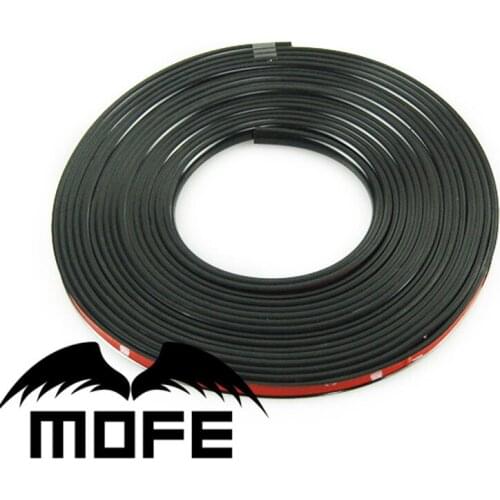 7.13 Car Wheel Protector Hub Sticker 8m/Roll Red/Black Car Decorative Styling Strip Rims blade Tire Protection Auto Accessories