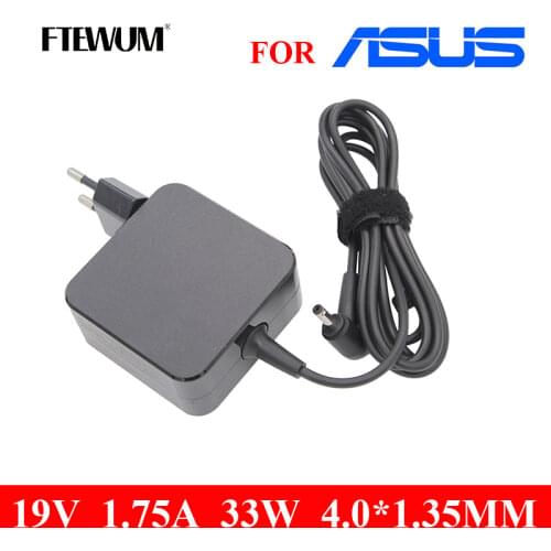 EU 19V 1.75A 4.0*1.35mm 33W Power Adapter AC Laptop Charger For ASUS ADP-33AW S200E X202E X201E Q200 S200L S220 X453M F453 X403M