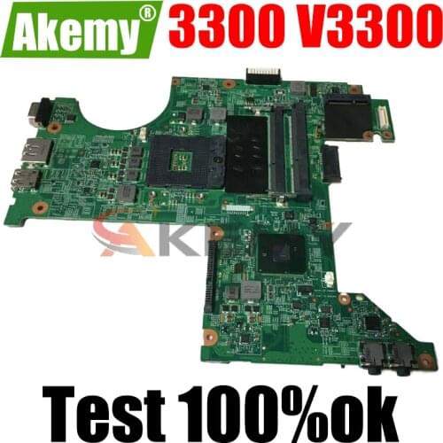 Akemy For Dell Vostro 3300 V3300 Laptop Motherboard 48.4EX02.0SC CN-063CX9 63CX9 063CX9 Main Board DDR3 Free CPU