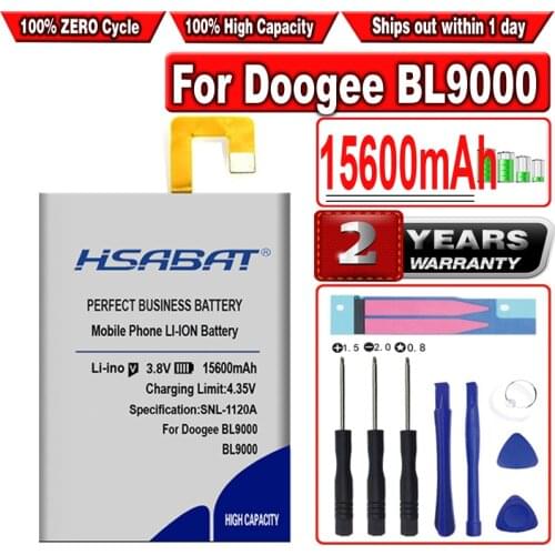 HSABAT 15200mAh Battery for Doogee BL9000 Smartphone