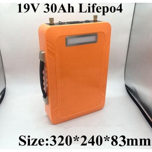 Lifepo4 19v battery 4.74A 3.42A 1.58A 4.5A 6S 19.2v 30Ah DC for external notebook laptop Tablets power bank supply + 5A Charger