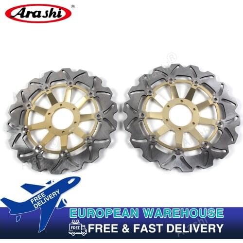 ARASHI VFR V-TEC 800 CNC Front Brake Rotors Disc Floating For HONDA VFR800 VTEC 2002 - 2013 / 2003 2004 2005 2006 2007 2008 2009