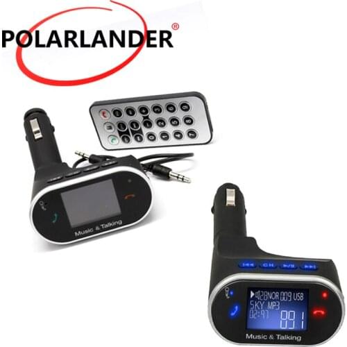Bluetooth Car Kit MP3 PlayerAudio Wireless FM Transmitter USB Support SD Tf Card LCD Display Car Charger
