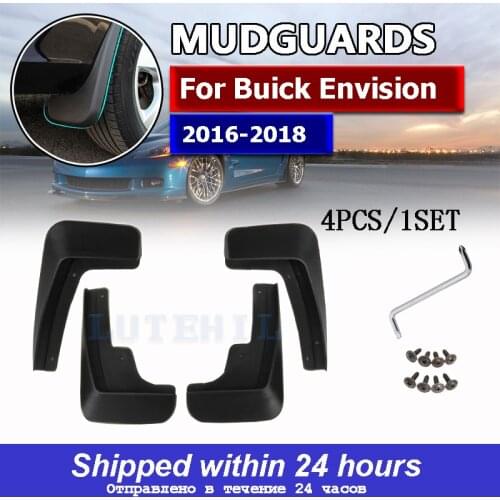 Set Molded Car Mud Flaps For Buick Envision 2016 2017 2018 Mudflaps Splash Guards Mud Flap Mudguards Fender Front Rear Styling