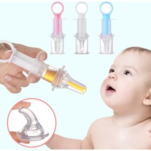 Baby Kids Smart Medicine Dispenser Needle Feeder Squeeze Medicine Dropper Dispenser Pacifier Feeding Utensils Baby Accessories