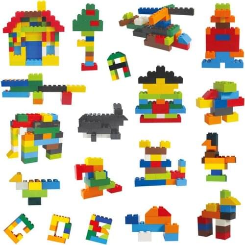 Child DIY Creative Plastic Bricks Bulk Model Building Blocks City Figures Educational Kids Toys Compatible All Brands G0458