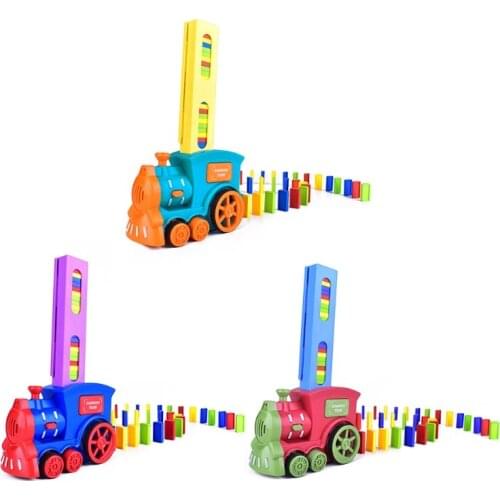 BX0D Dominoes Train Electric Car Disassembled Stacking Toy Baby Early Learning Gift