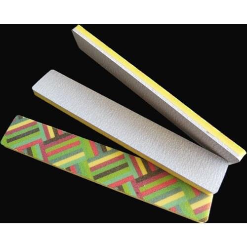 Sponge Nail File professional zebra nail file Art Manicure Kits 10 Pcs/Lot nail sanding file nail salon boards