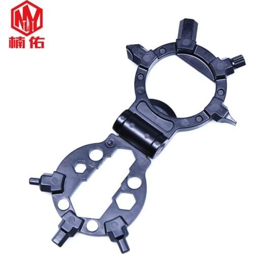 EDC pocket tool multi-function portable mini outdoor survival screwdriver head key ring opener screw batch bicycle repair gadget