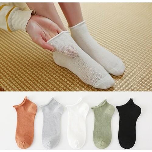 Ladies Summer Thin Mesh Socks Women Meias Mulher Hollow Out Cotton Chaussette Femme Sokken Medias Calcetines Mujer Soft Gilrs