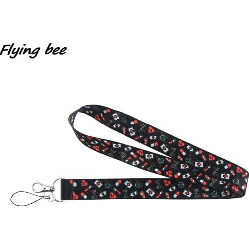 Flyingbee Medical Supplies Creative Lanyard Badge ID Lanyards Mobile Phone Rope Key Lanyard Neck Straps Accessories X1235