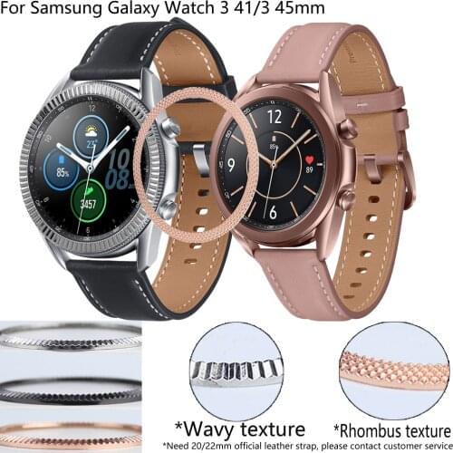For Samsung Galaxy Watch 3 41/45mm metal Bezel Styling Ring Frame Case Cover Protection Stainless Steel Bezel Ring scratch proof