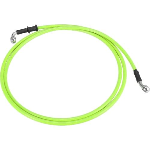 Motoforti Universal 40cm Motorcycle Brake Clutch Oil Hose Line Pipe Green Hydraulic Reinforced Stainless Steel Braided Hose