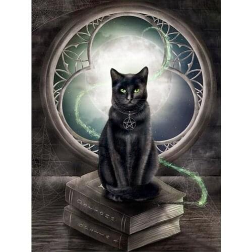 DIY 5D Cat Animal Diamond Painting Full Drill Kits Embroidery Home Art Decors