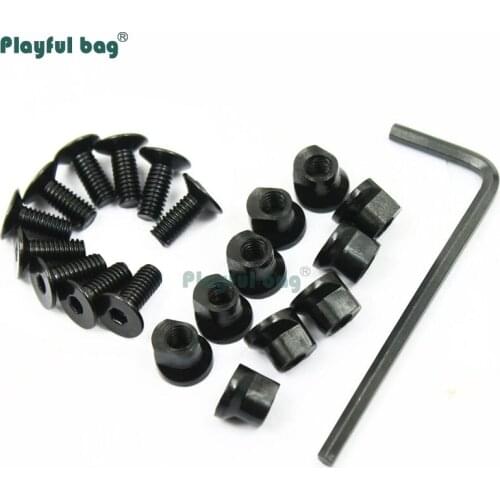 Playful bag 10pcs screw set keymod rail screws NSR / profiled screw Tactical CS accessories DIY refitting CS toys AQA62