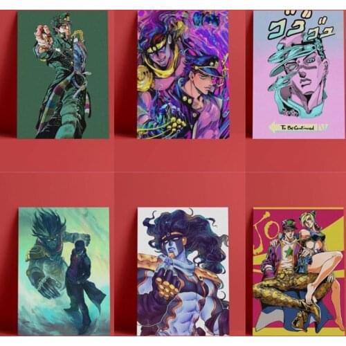 Jotaro Kujo JoJos Bizarre Adventure Wall Art Canvas Decoration Poster HD Prints Family Bedroom Decoration Painting