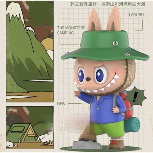 Original POP Mart Labubu Field Travel Series Blind Box Toy Doll Random One Cute Anime Character Gift Free Shipping