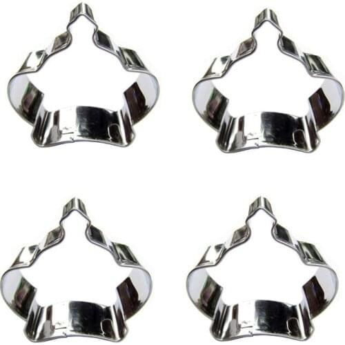 Petit Coronas 4 piece biscuit cutting molds, baking tools, cake decorating soft candy tools