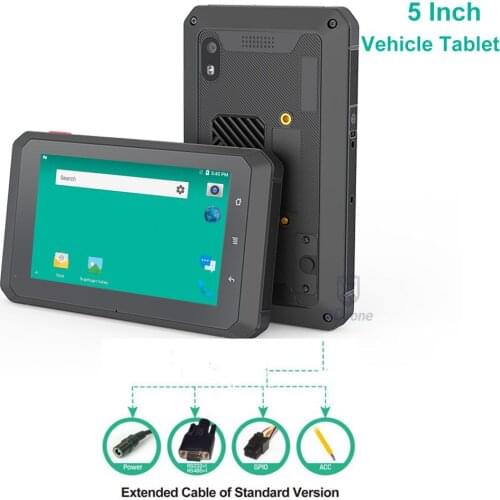Original Kcosit K50 Rugged Android In-Vehicle Tablet PC Qualcomm 5 Inch 4G LTE RJ45 GPS+Glonass CanBus RS232 GPIO ACC 8~36V Taxi