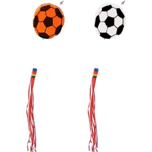 Football Shape with Tassel Beach Kites Frameless Soft Entertainment Sports Family Outdoor Holiday Parent-child Activitie