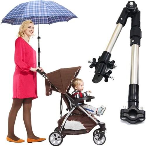 Adjustable stroller bracket, stroller accessories, umbrella stand, multi-function, wheelchair, parasol, shelf, bicycle connector