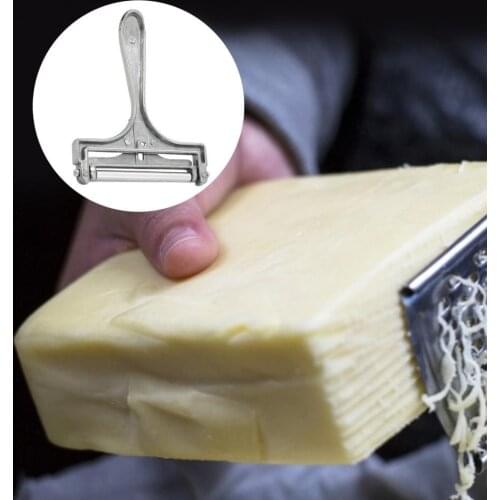 Cheese Slicer Eco-friendly Adjustable Aluminum Cheese Butter Cutter Slicing Tools for Dorm