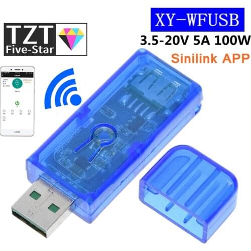 Sinilink WIFI-USB mobile phone remote controller 3.5-20V 5A 100W mobile phone APP smart home XY-WFUSB For arduino