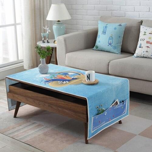 Tablecloth Cotton Linen Rural Table Cover Dustproof Table Cloth For Home Honeycomb Fabric Tablecloth Home Kitchen Decoration