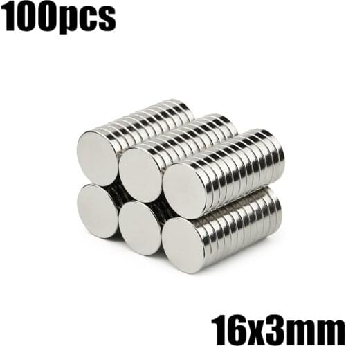 100pcs magnets (specification:16 3 )Super Powerful Strong Rare Earth Neodymium Magnet N35 Magnets