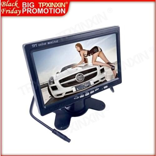 TPXINXIN 7-inch Wide-angle LCD Screen Reversing Image IPS High-Definition Car Monitor