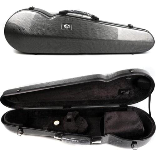Yinfente Black triangle Violin Hard Case 4/4 Carbon Composite light&strong