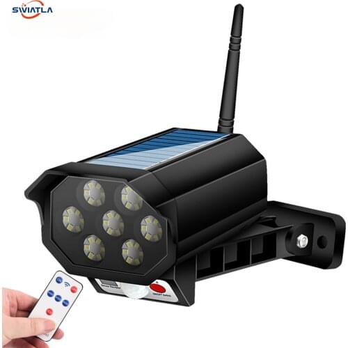 Swiatla Solar Street Light Monitoring Lamp Fake Camera Body Induction Wall Lamp Outdoor IP66 Waterproof Luses De Patio Solares
