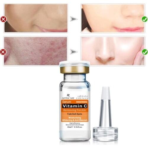 Vitamin C Serum Spot Freckle Removing Anti Aging Acne Scar Remover Cream VC Essence Oil-control Skin Care Liquid
