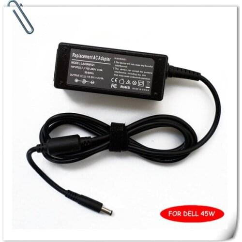 19.5V 2.31A 45W Laptop Ac Adapter Battery Charger for Dell Ultrabook XPS 12 13 13D Power Supply Cord carregador notebook caderno