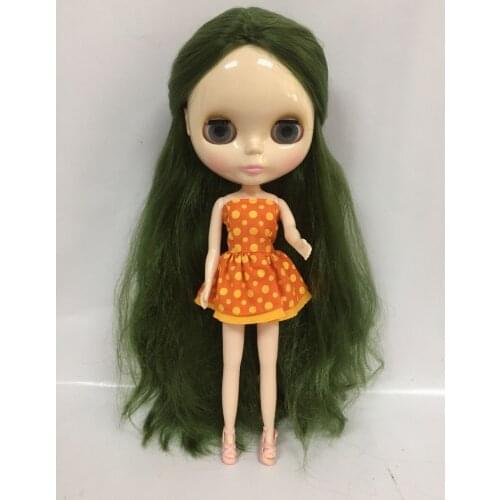 Green hair Nude Blyth Doll Factory doll Suitable For DIY For Girls 201707666