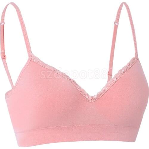 Sexy Lady Lace Women Push Up Bra Underwear Adjustable Support Bra L pink