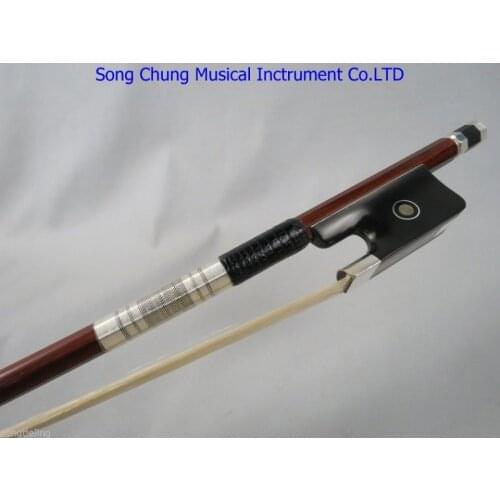 1pcs Professional advanced Pernambuco cello bow 4/4,silver parts