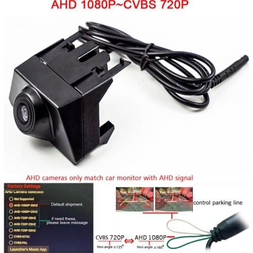 180deg fisheye AHD CCD Car Front View Camera for Toyota TUNDRA LAND CRUISER 2014 Brand Mark Camera PAL/NTSC color night vision