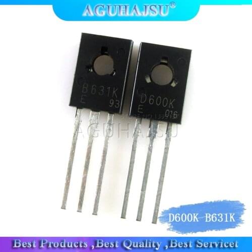 2pcs/lot 2SD600K D600K 2SB631K B631K original authentic TO-128 1pcs D600K + 1pcs B631K